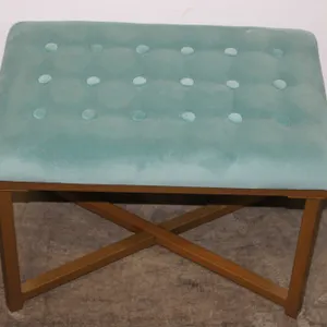 Aqua Velvet Bench