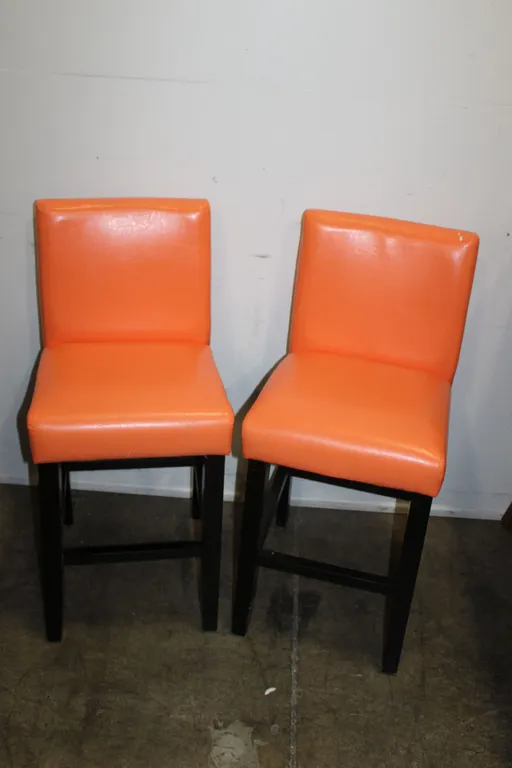 Orange Counter Stools