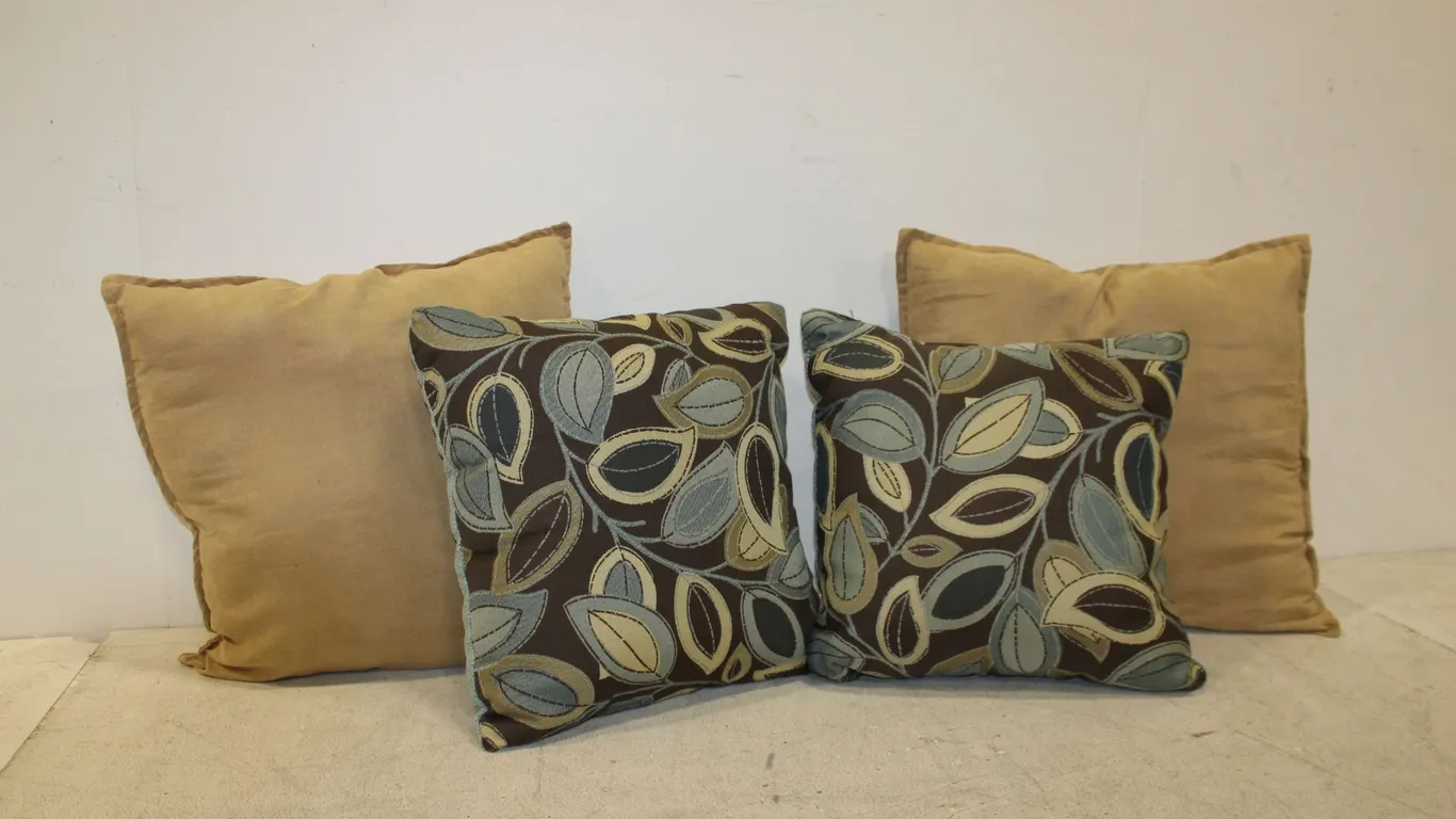 Leaf & Tan Pillows