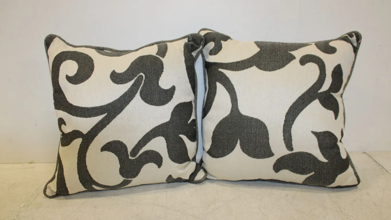 Black & White Floral Pillows