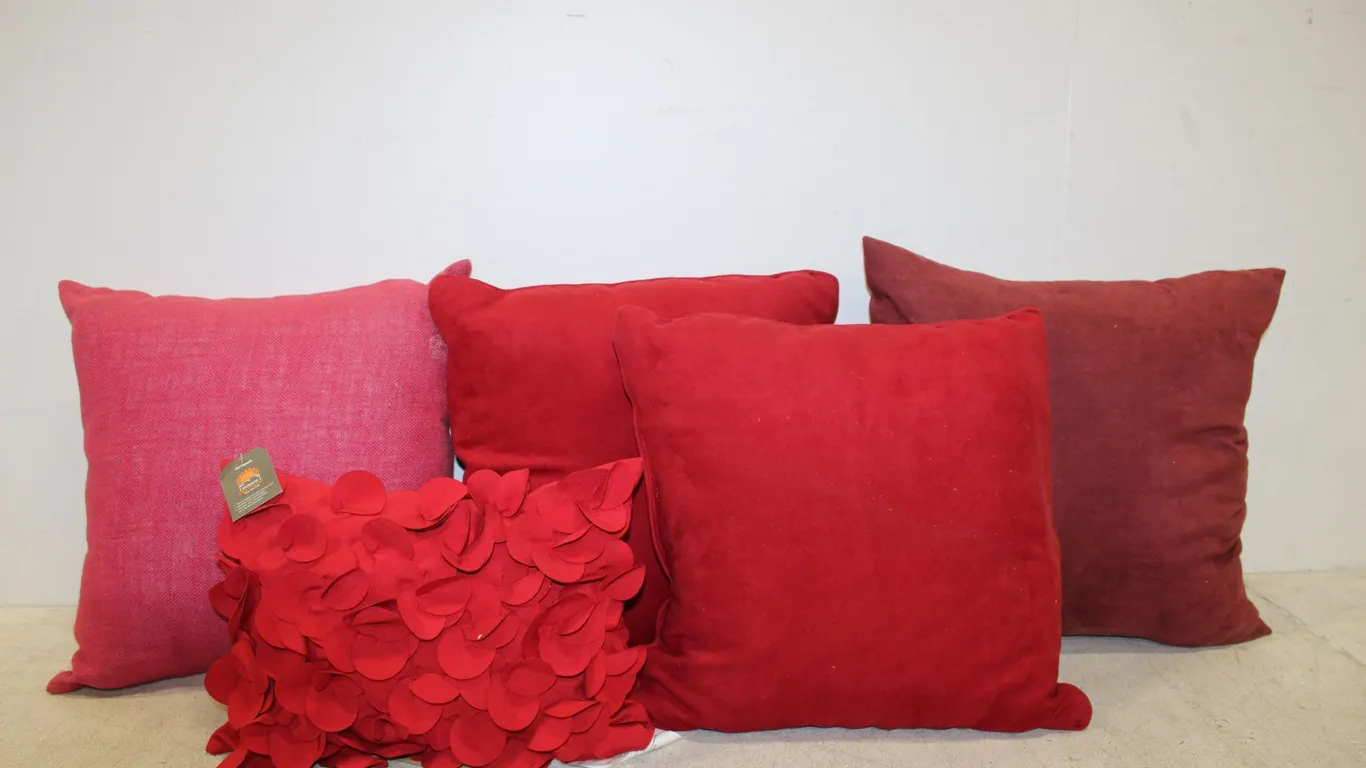 Red & Pink Throw Pillows