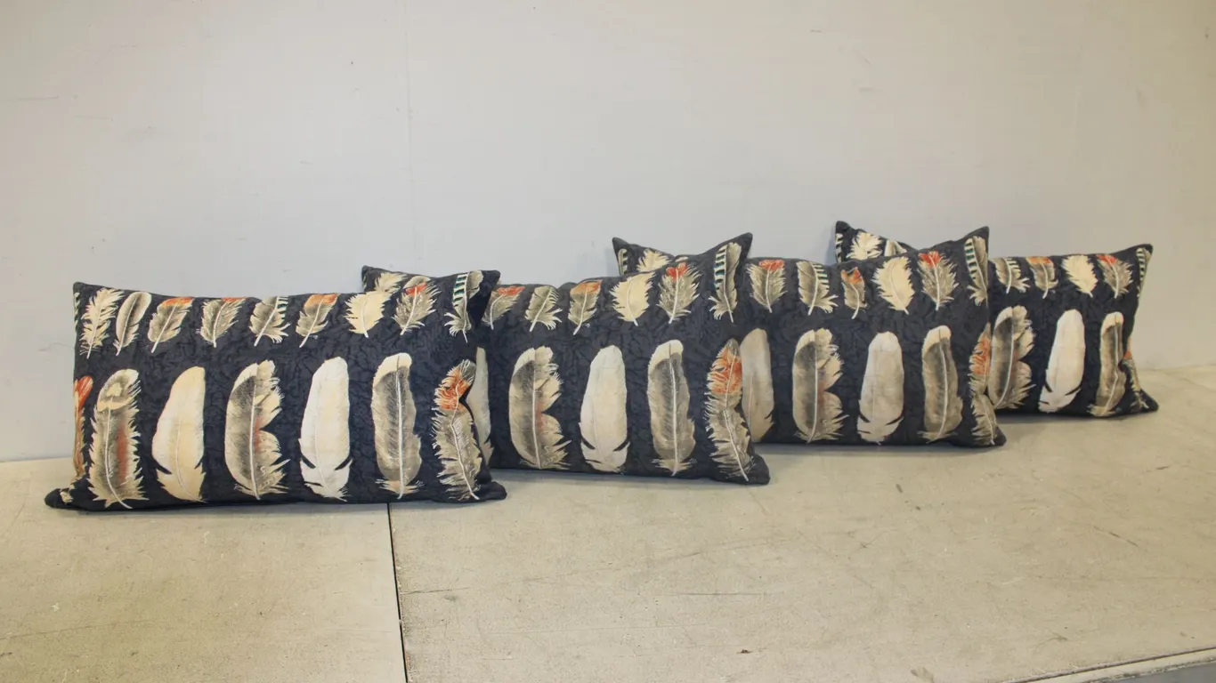 Feather Pattern Pillows