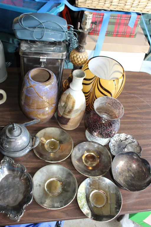 Vases & Silver Plate