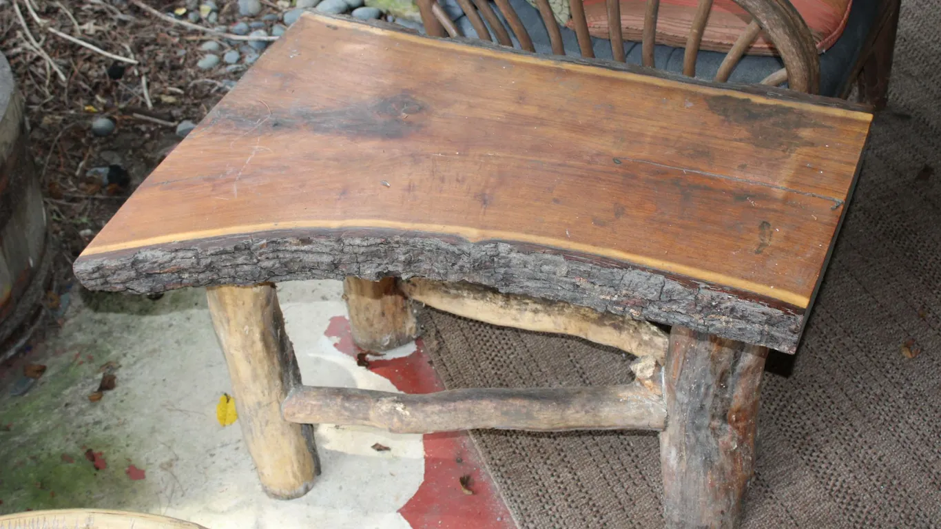Rustic Wood Bench