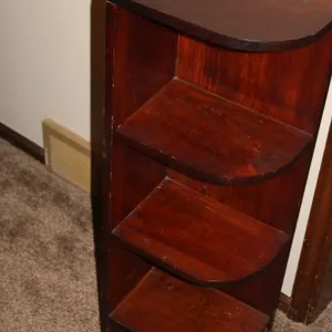 Curved Wood Bookcase