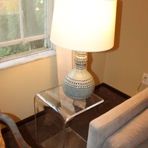 Lamp & Acrylic Table