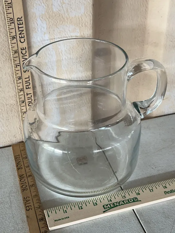 Austrian Crystal Pitcher 10''X9''
