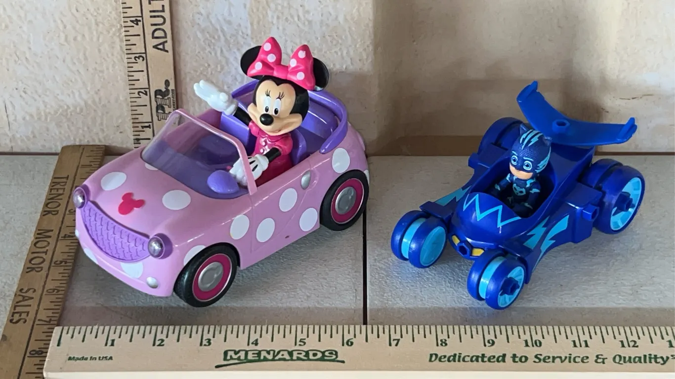 2021 PJ Masks Cat Hero Car, & Minnie Mouse Car