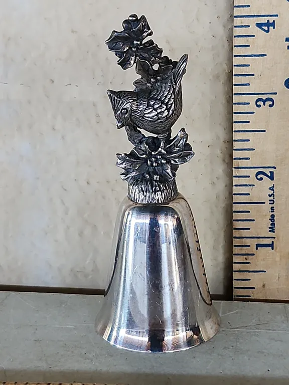 Vintage Reed & Barton Silver Plated New England Collectors Bell 4" Tall