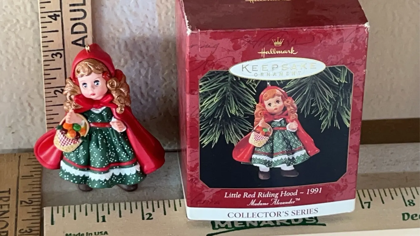 1991 Hallmark Keepsake Little Red Riding Hood Madame Alexander Ornament