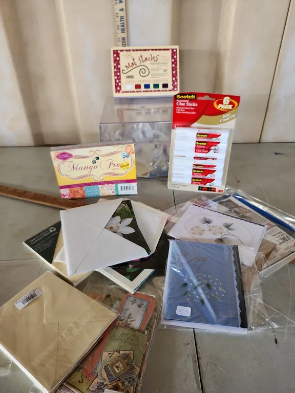 Greeting Card Making Items, Glue Sticks, Etc.