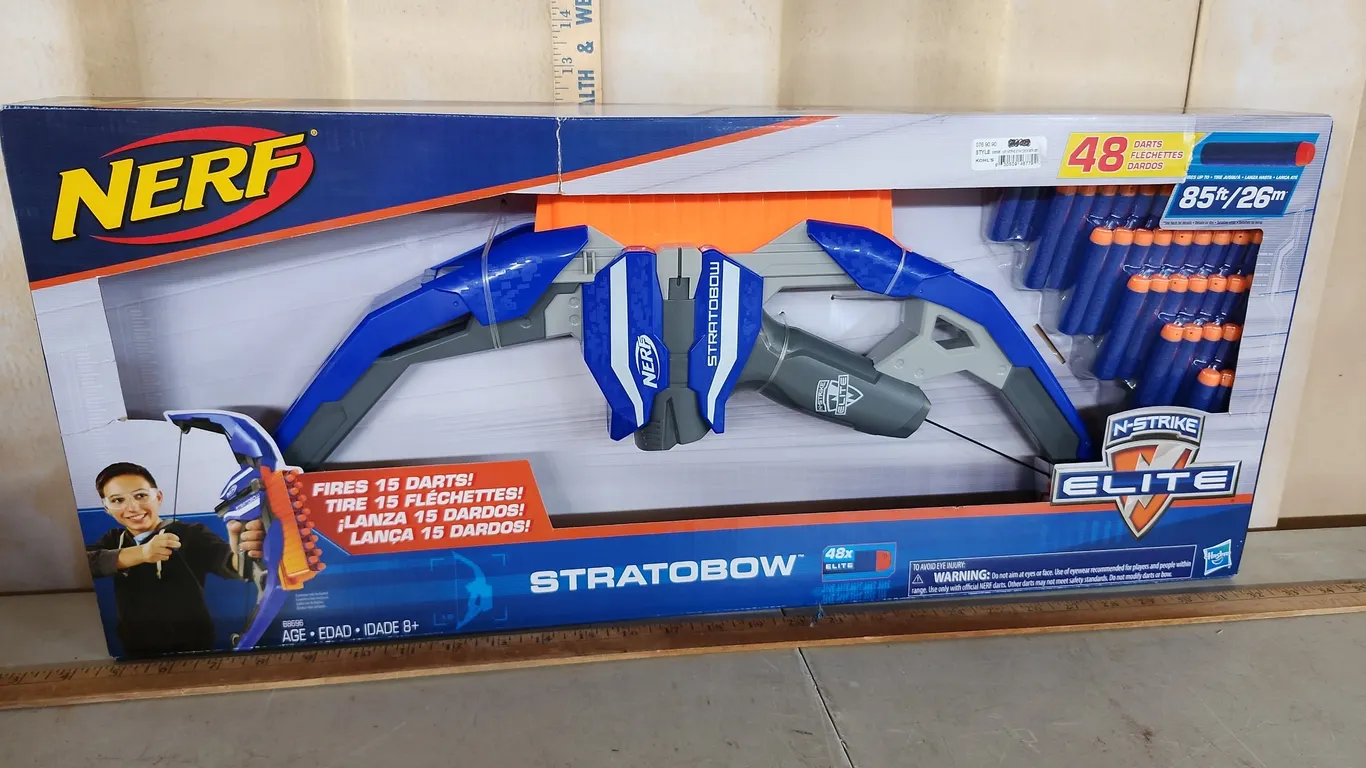 New Nerf Stratobow W/48 Darts