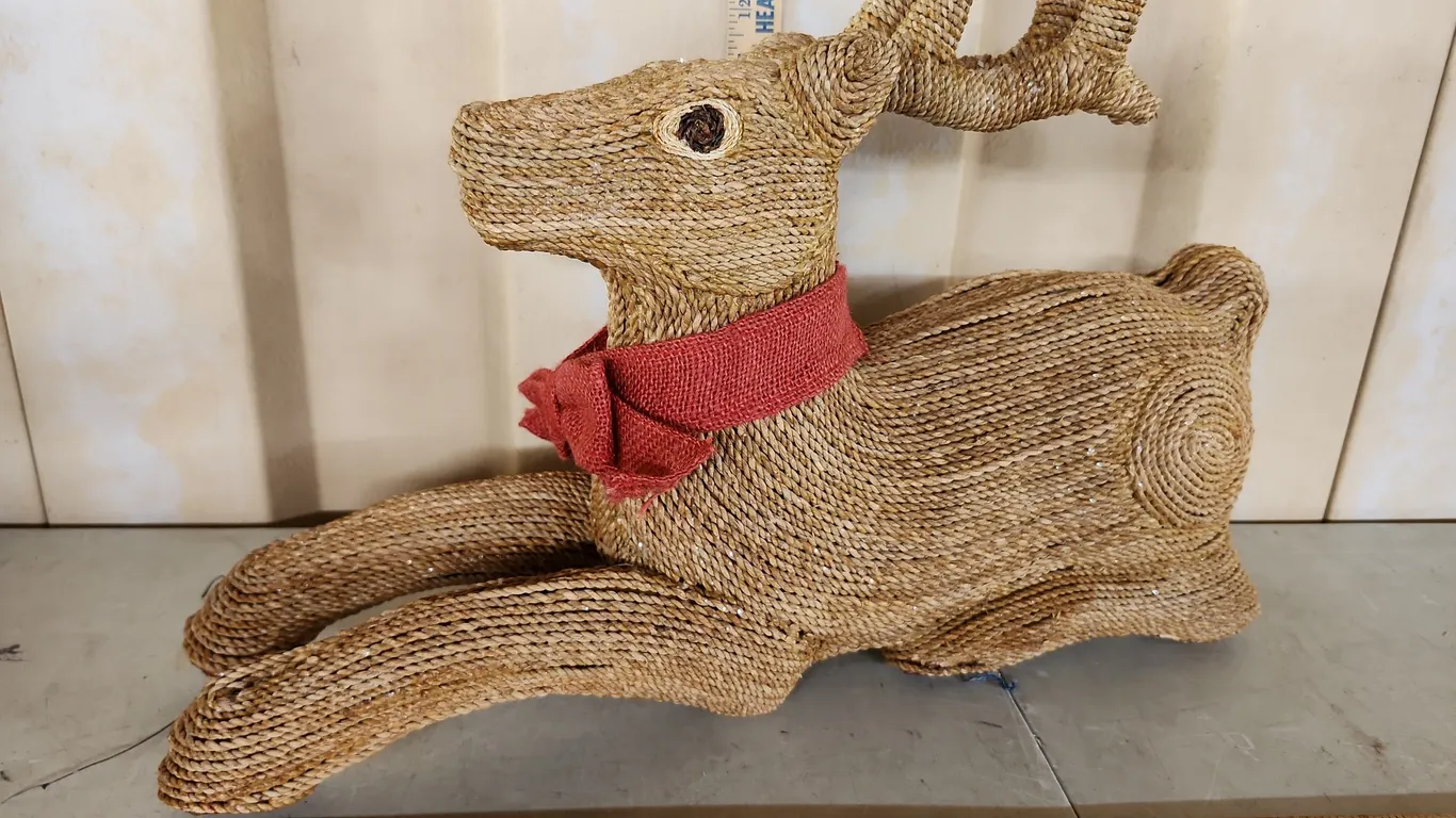 Large Reindeer Decor 21"X5"X13.5"