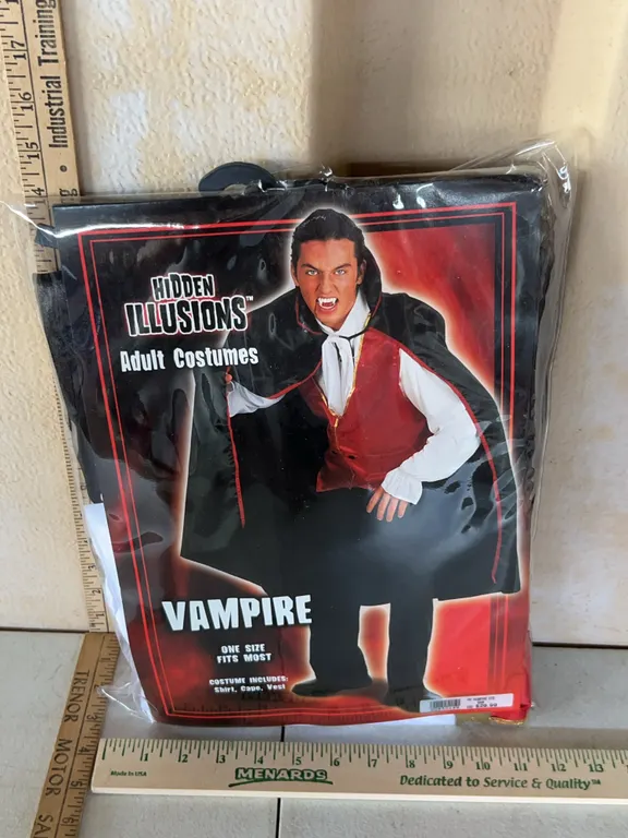 Hidden Illusions Vampire Costume One Size Fits Most