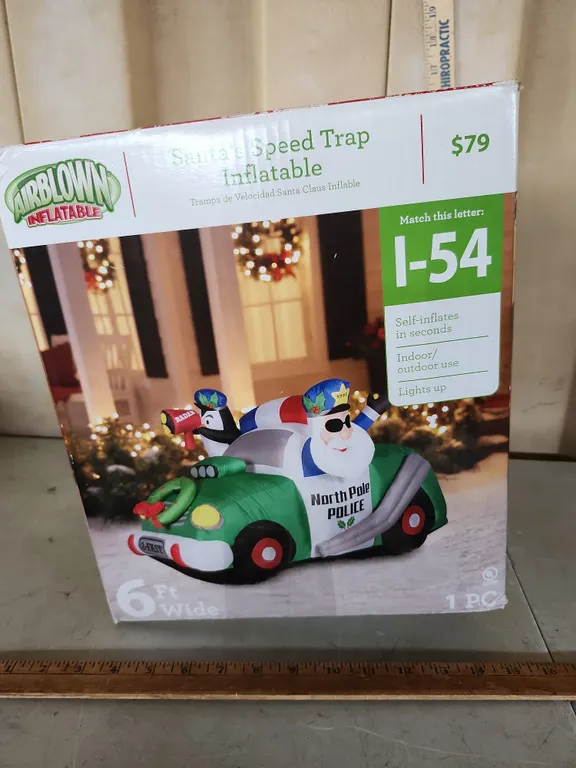 Santas Speed Trap Inflatable 6' Wide