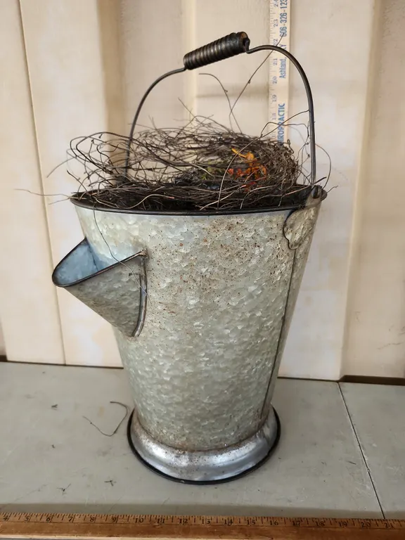 Galvanized Watering Bucket 13"X15"X14"