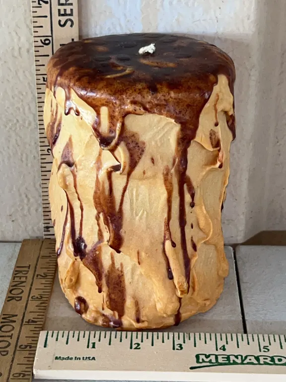 Large Folk Art/Country Decor Candle