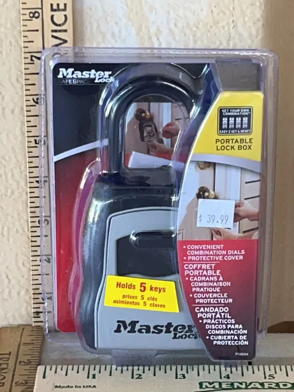 New Master Lock Portable Lock Box