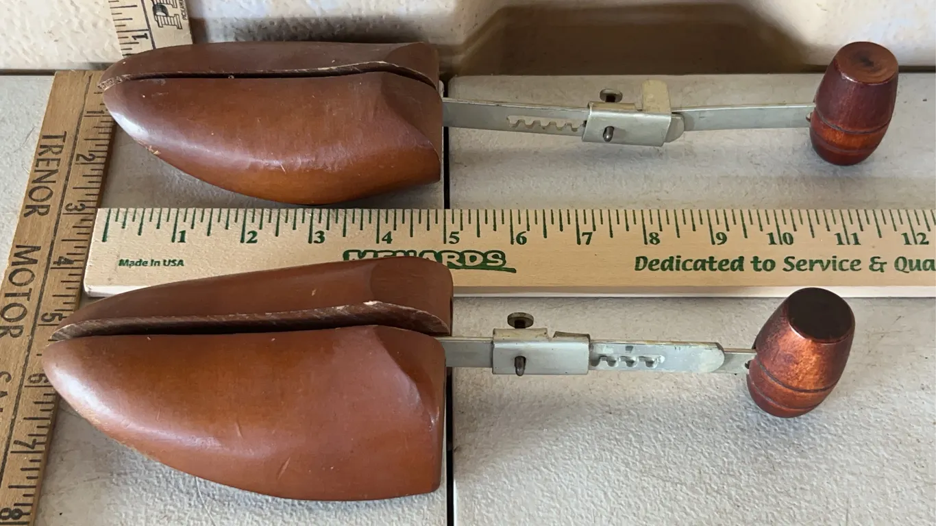 Vintage Pair Shoe Stretchers Wood/Metal