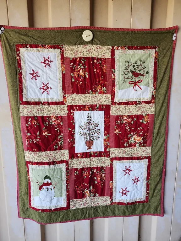 Snowman Throw Size Quilt