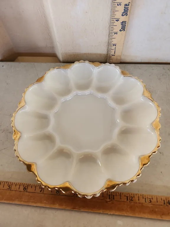 Anchor Hocking 10'' Egg Plate