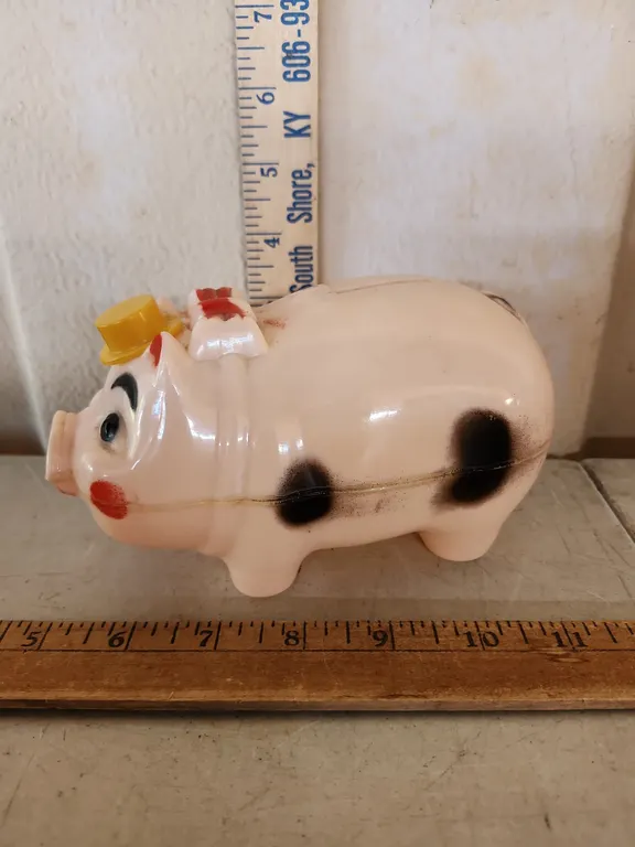 Calif. Wes-Ko Plastic Piggy Bank 6.5''X4''X3.5''