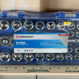 Job Smart 23 Pc 1/2'' Socket Set Standard & Metric