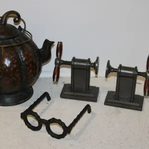 Pumpkin Teapot, Bookends & Glasses