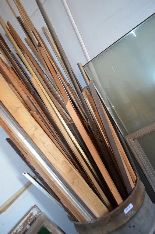 Steel Barrel includes Mouldings and lots of pieces of Lumber