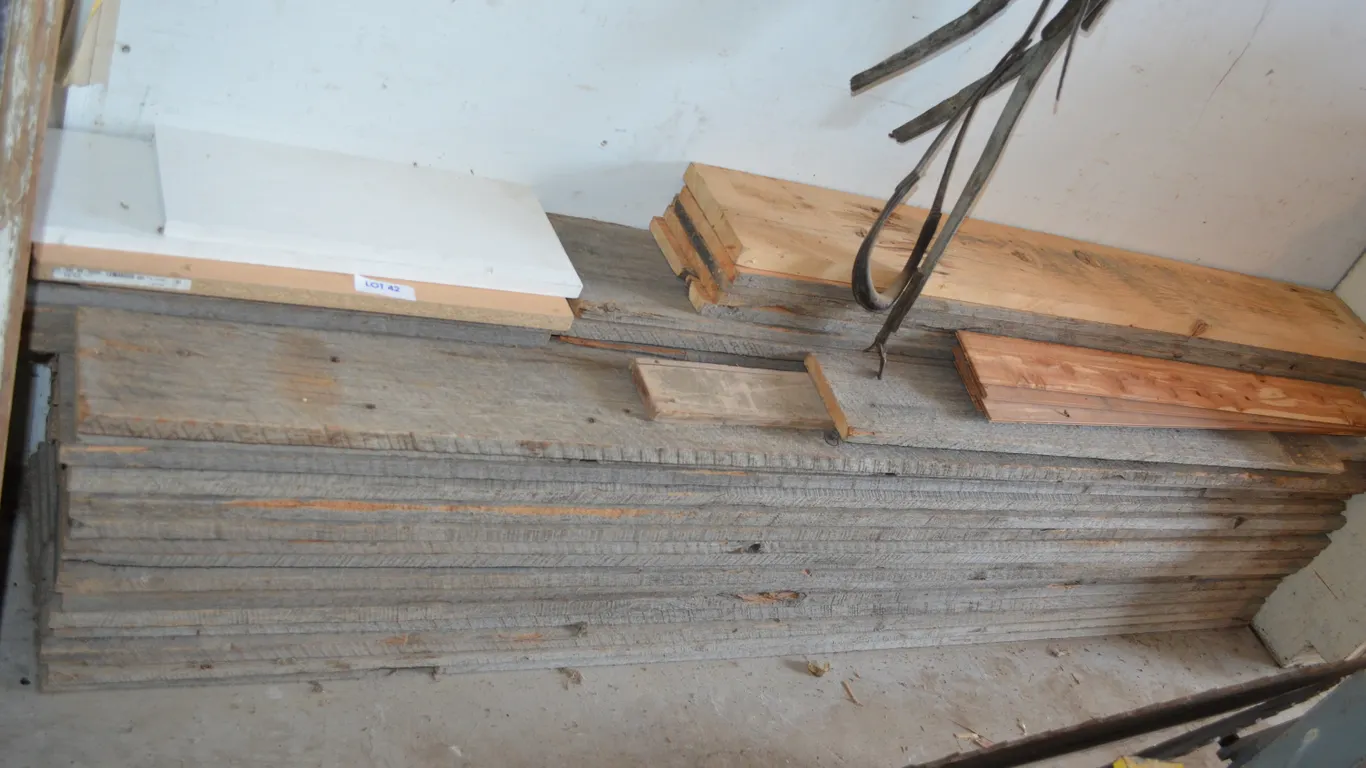 Large Lot of Antique Rough Lumber, approx. 1 x 6 x 8"