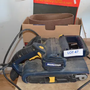 Master Craft Belt Sander with extra sanding belts