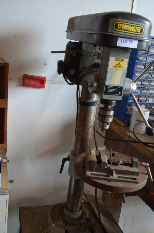 Trade Master 13" Post Drill, incl Vise, Steel Stand