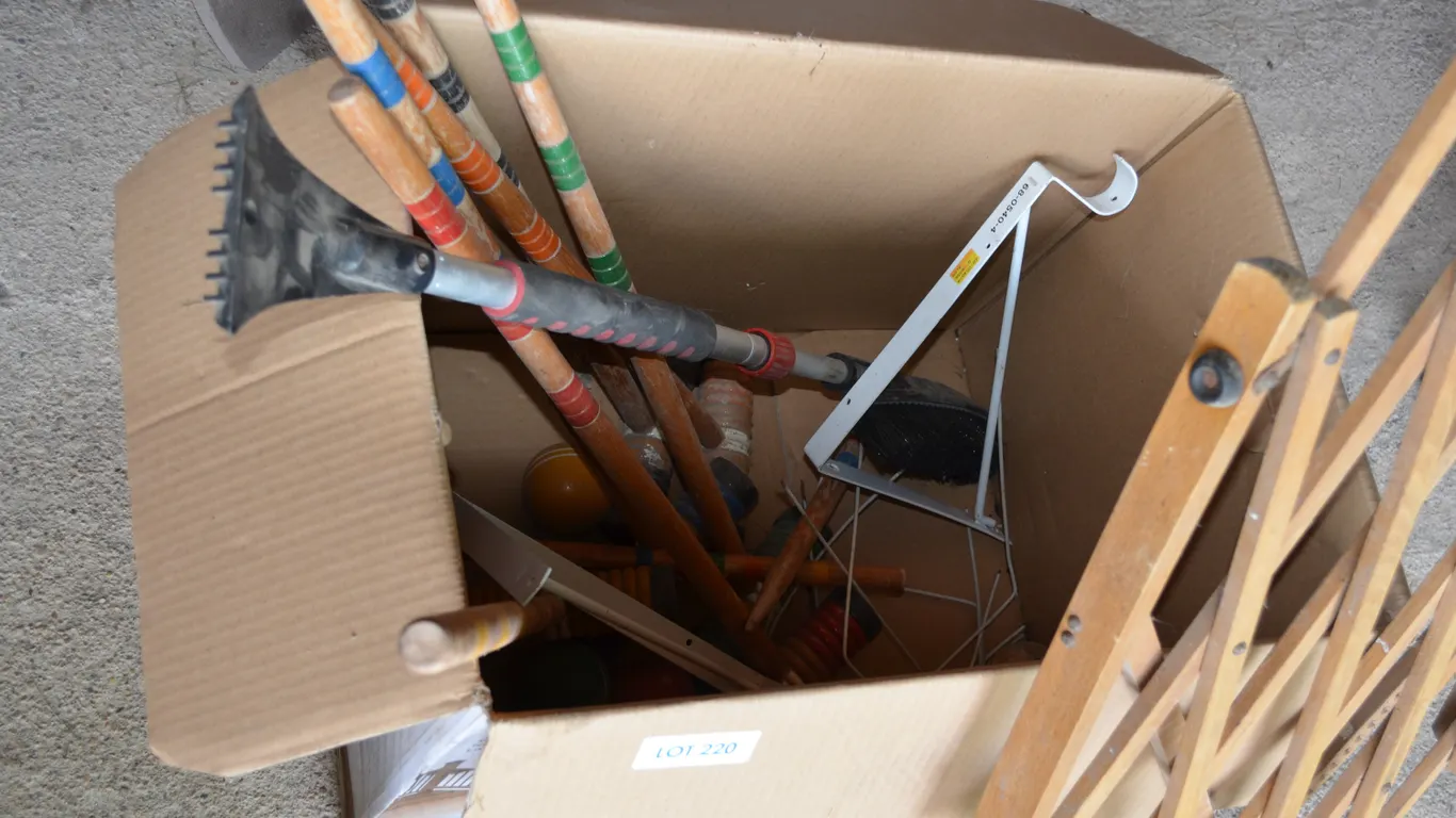 Croquet Set, Gate, Snow Brush