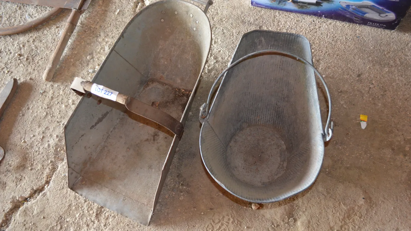 Antique Coal Scoop and Pail