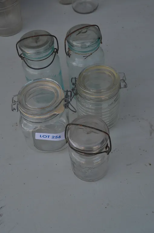 Antique Glass Canisters