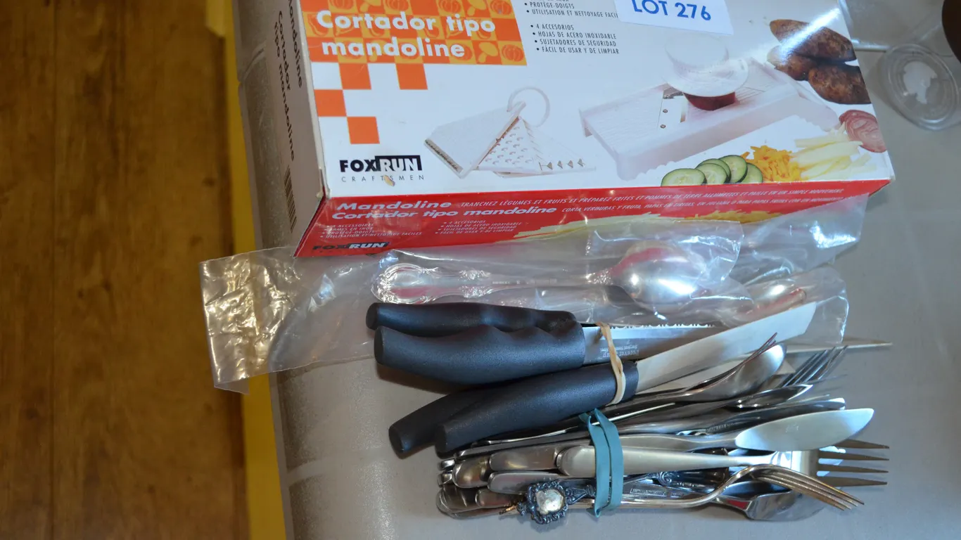 Mandoline, Shop Knives, Assortment of Cuttery