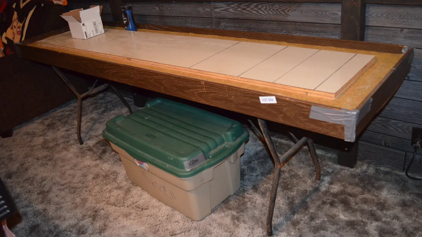 Shuffle Board with Rocks
