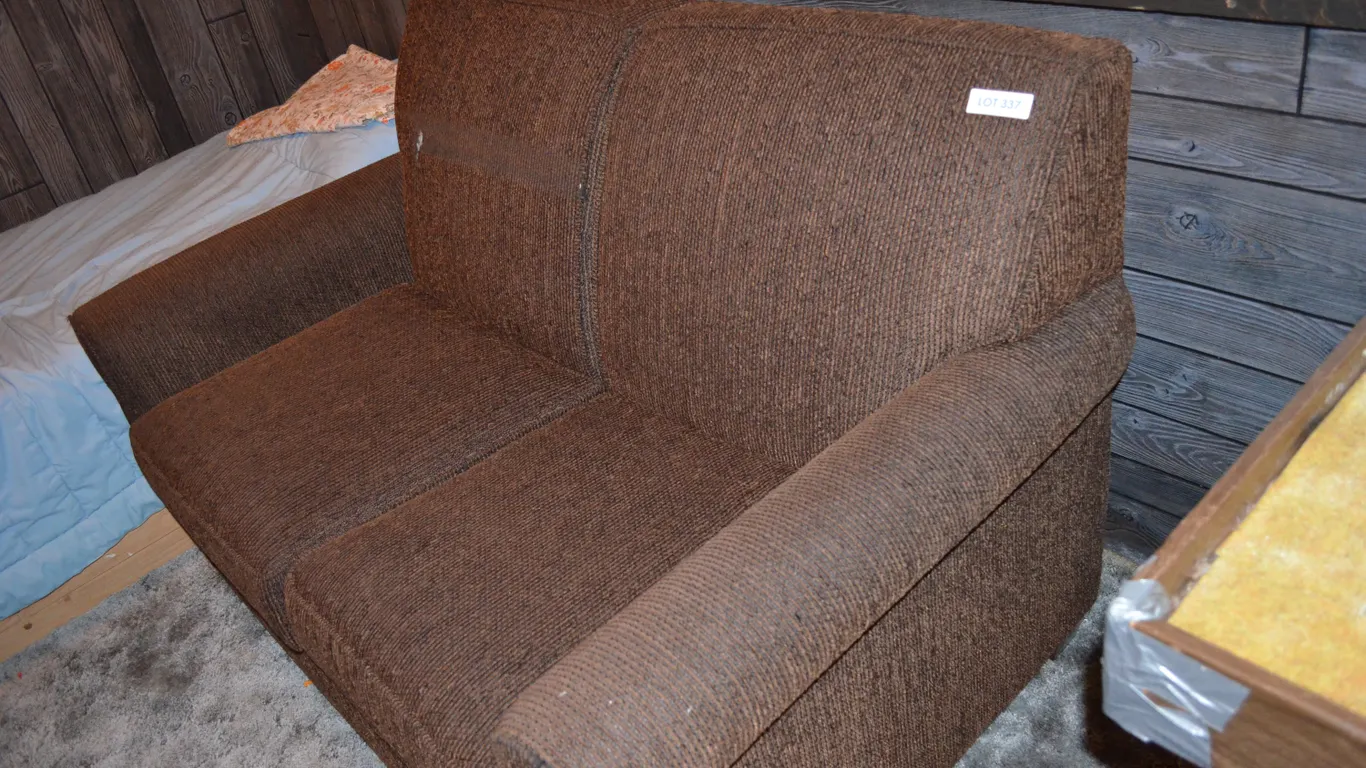 Brown Love Seat