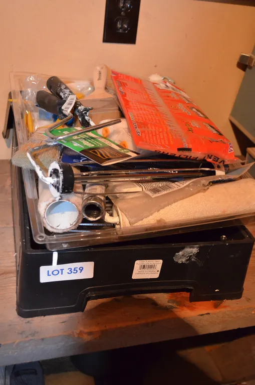 Painting Supplies, Trays, Rollers