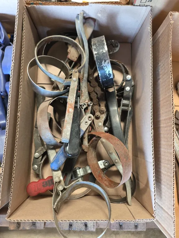 Box of filter wrenches