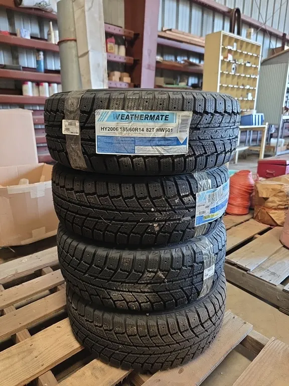 4 Weathermate 185/60R14 unused car tires