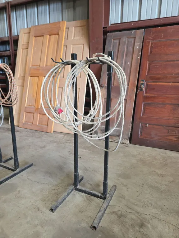 Tack display rack and 2 lariats