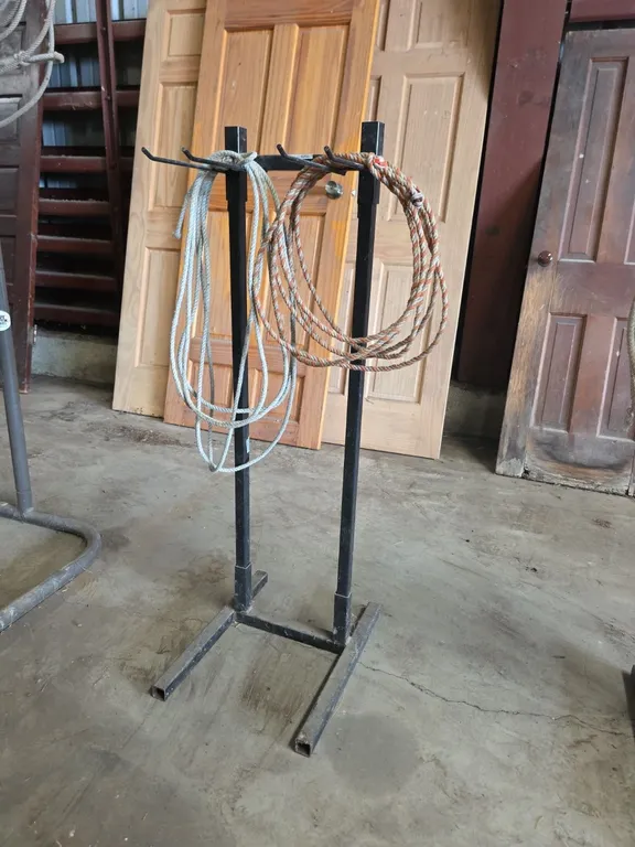 Tack display rack and 2 lariats