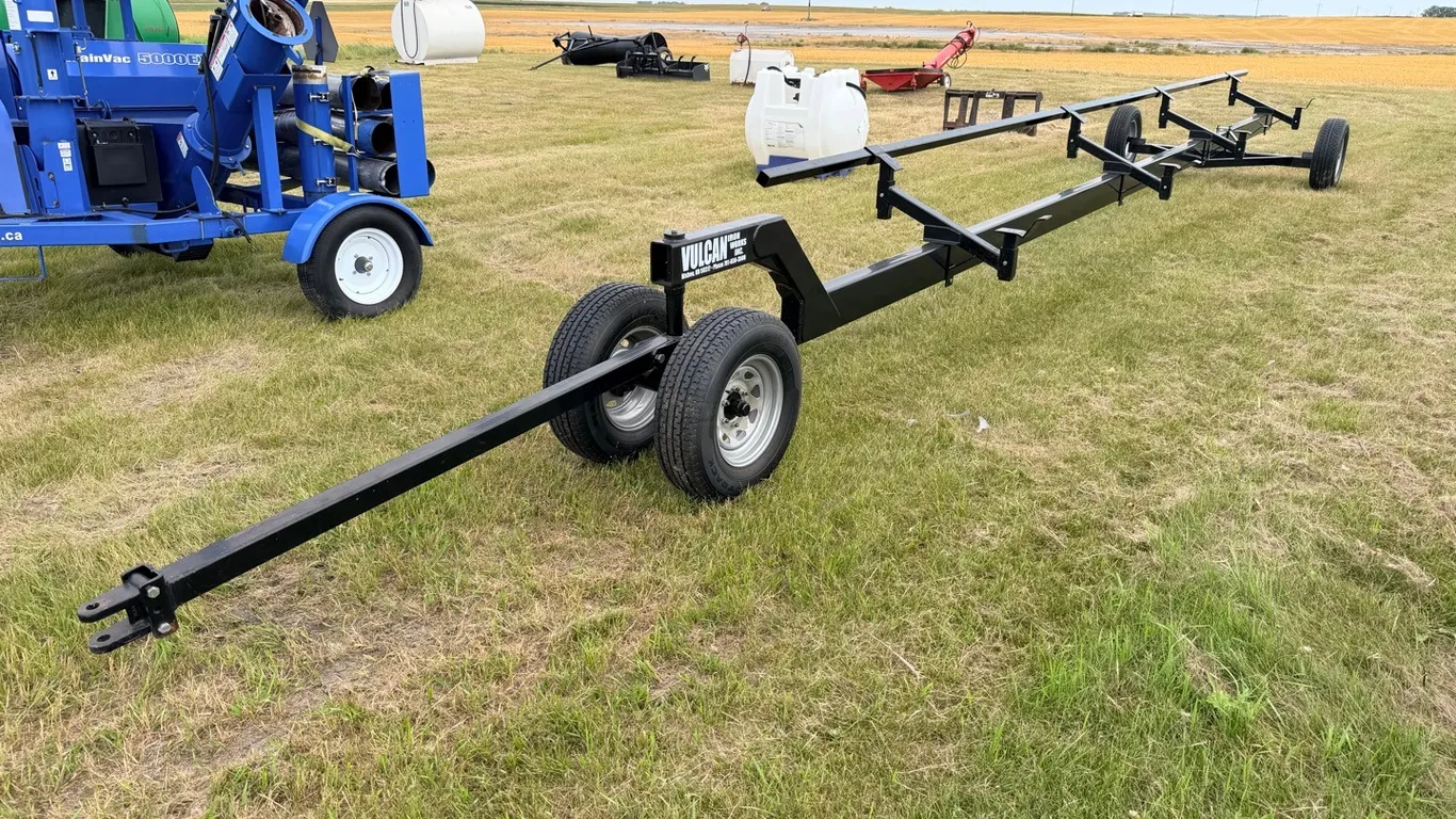Vulcan Ironworks 36’ single axle header trailer