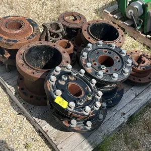 Wheel spacers and hubs for a Steiger stx series tractor