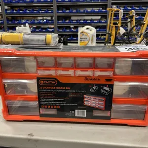 TACTIX 22 DRAWER STORAGE BIN & 5 IN 1 EMERGENCY TOOL