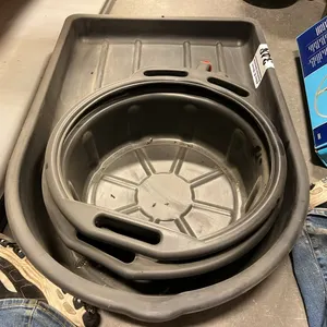 3 - ASSORTED NEW/UNUSED OIL DRAIN PANS