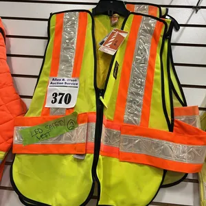 2 - NEW/UNUSED LED SAFETY VESTS - ADJUSTABLE SIZE