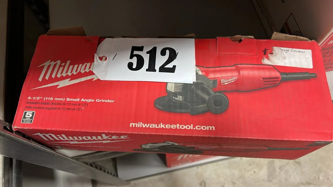 NEW/UNUSED MILWAUKEE 4 1/2" CORDED ANGLE GRINDER