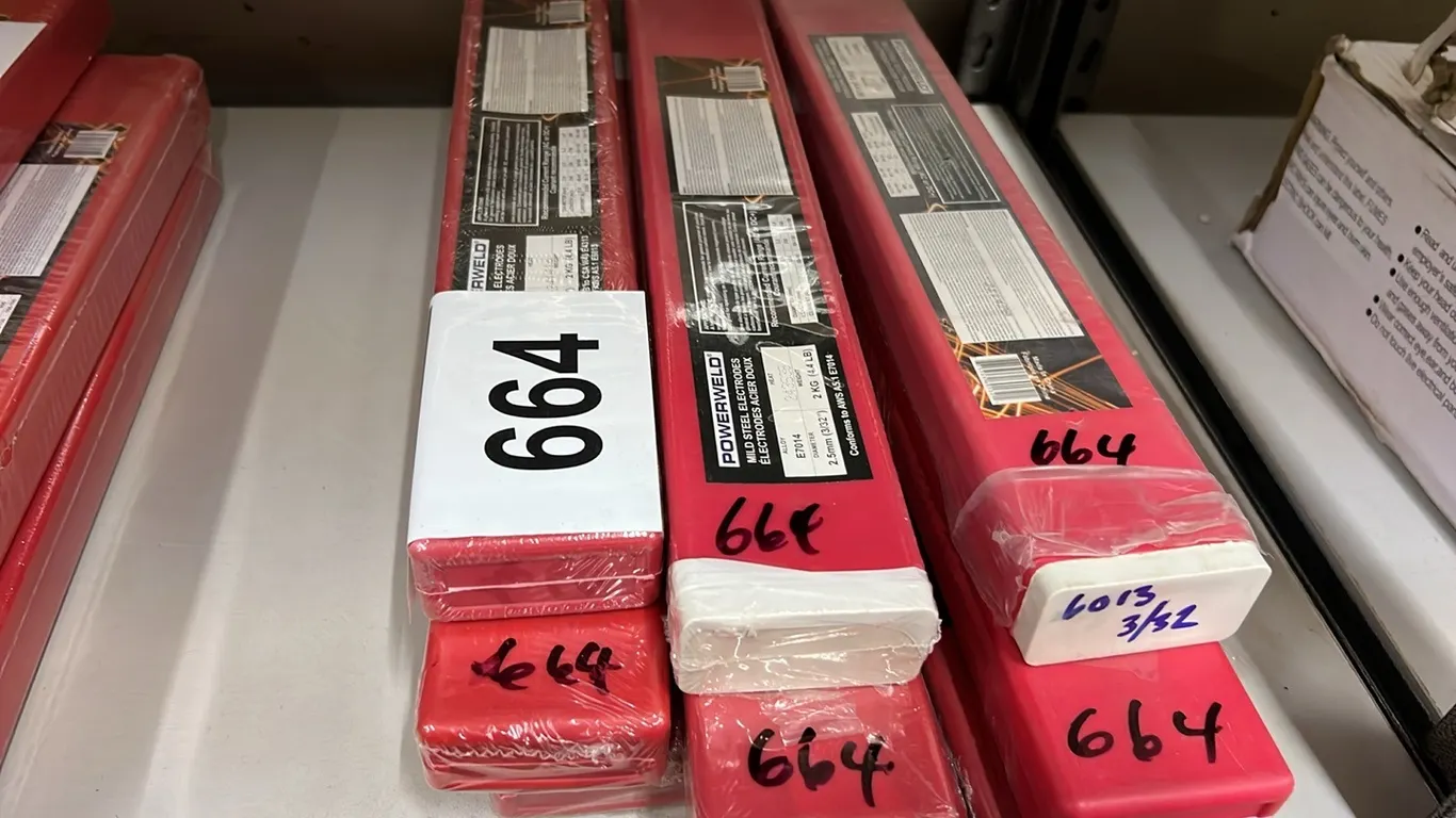 9 - NEW/UNUSED BOXES OF POWERWELD ROD